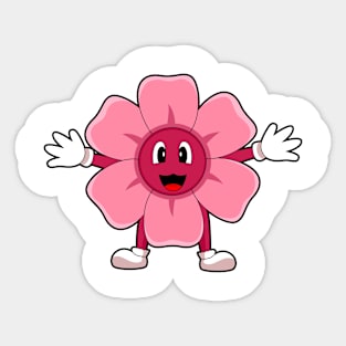 Pink Flower Sticker